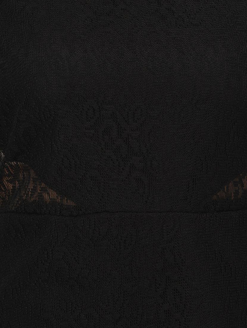 black solid a-line dress - 14884733 - Zoom Image - 5
