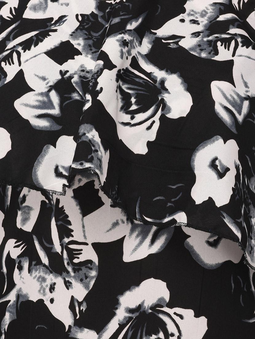 black printed layered dress - 14884739 - Zoom Image - 5