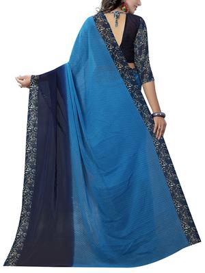 multi georgette printed saree with blouse - 14884786 - Standard Image - 2