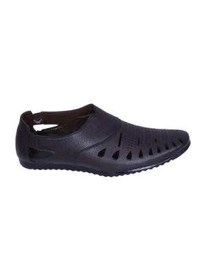black leatherette slip on sandal - 14885098 - Standard Image - 2