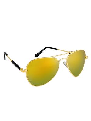 Amour Propre Yellow New Era Aviator Sunglass For Unisex - 14887413 - Standard Image - 2