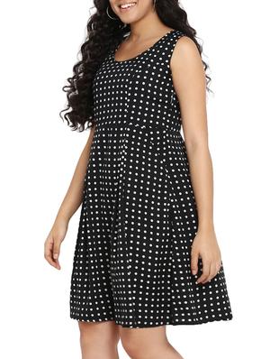 polka dots a-line plus dress - 14888009 - Standard Image - 2
