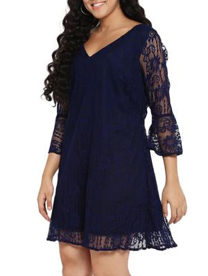 floral lace plus dress - 14888010 - Standard Image - 2