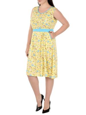 yellow rayon plus dress - 14888014 - Standard Image - 2