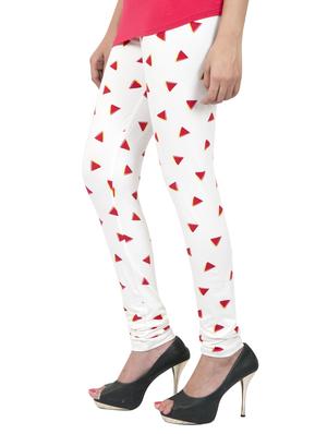 white printed leggings - 14888424 - Standard Image - 2