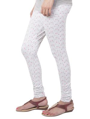 white printed leggings - 14888434 - Standard Image - 2