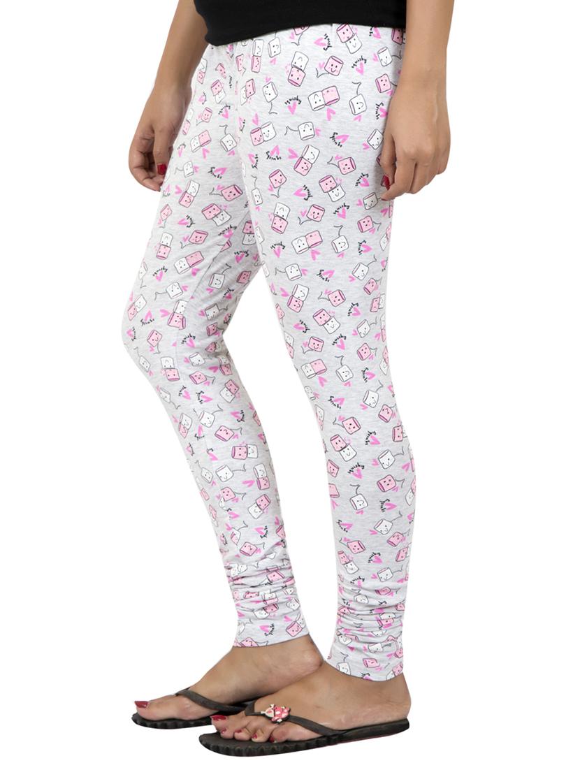 grey printed leggings - 14888441 - Zoom Image - 2