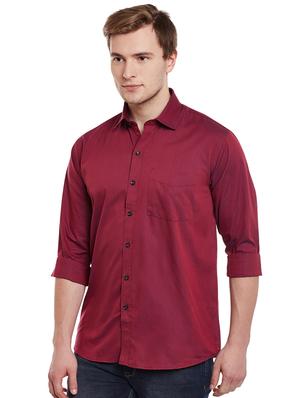 pink cotton casual shirt - 14888617 - Standard Image - 2
