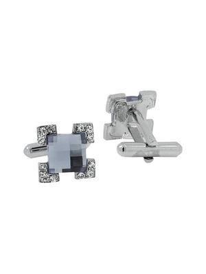 grey metal cufflink - 14889024 - Standard Image - 2