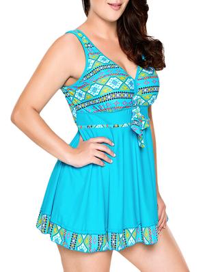 blue nylon functional swimsuit - 14889378 - Standard Image - 2