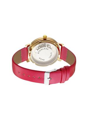Oleva Premium Women's Leather Watch OPLW-18-PINK-M - 14889625 - Standard Image - 2