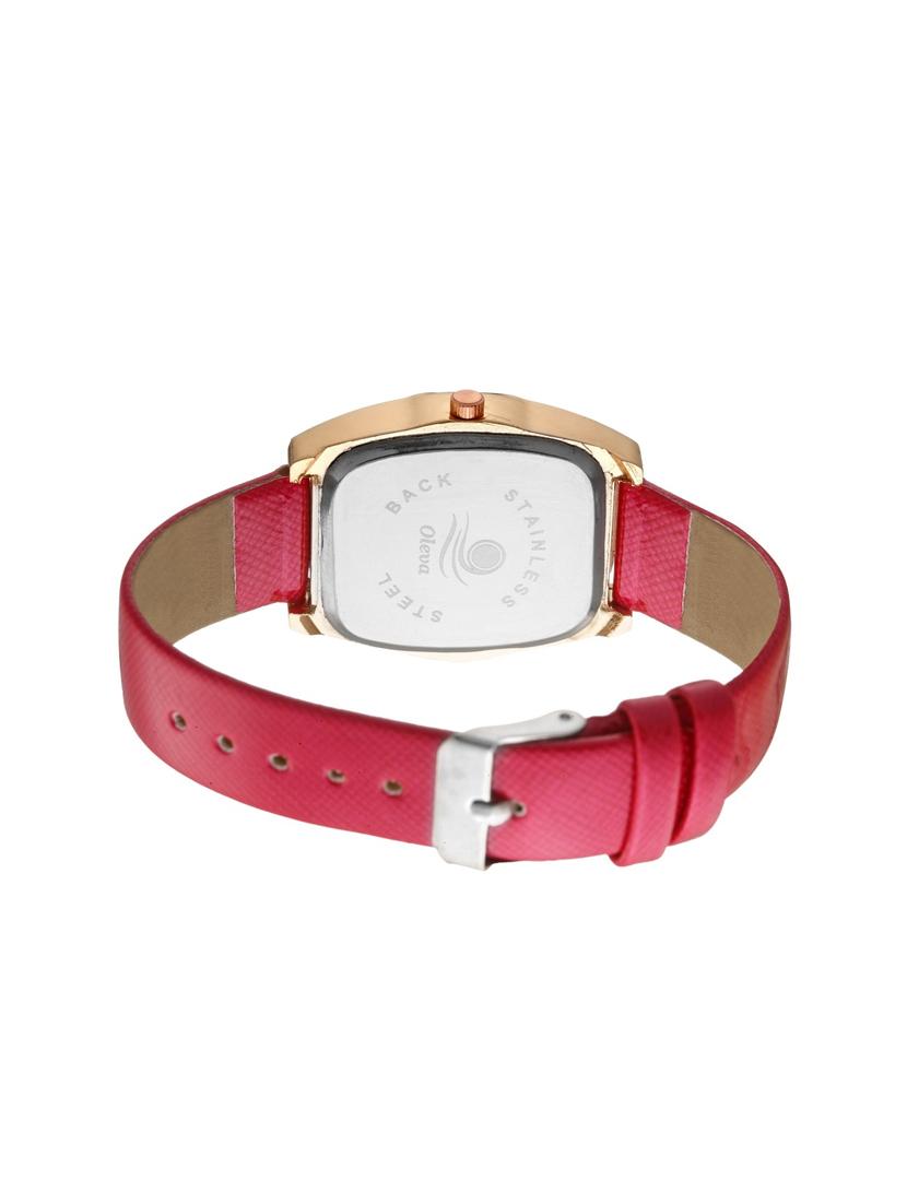 Oleva Premium Women's Leather Watch OPLW-25-PINK-M - 14889629 - Zoom Image - 2