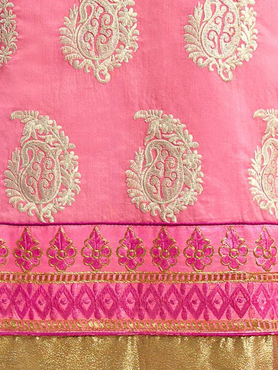 Embroidered churidaar suits unstitched suit - 14890043 - Zoom Image - 2