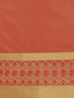 peach cotton churidaar suits unstitched suit - 14890137 - Standard Image - 2