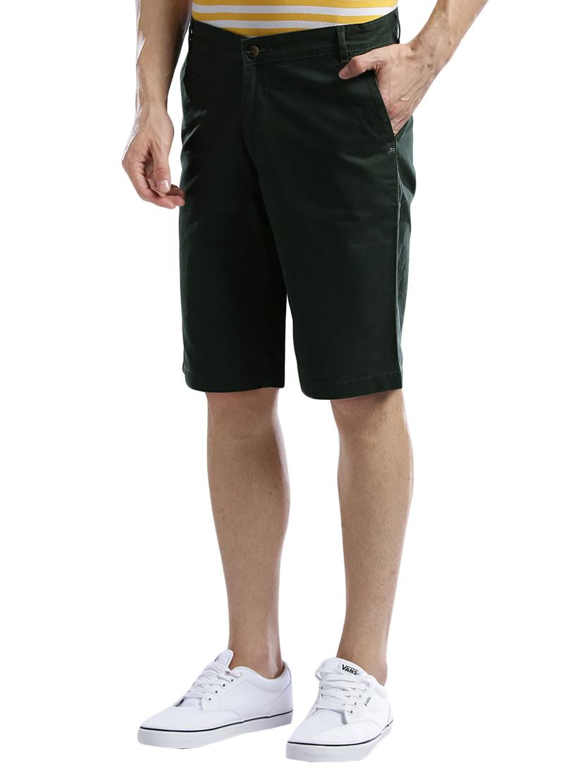 green cotton shorts - 14890547 - Zoom Image - 2