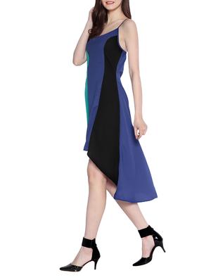 Color block high low dress - 14891670 - Standard Image - 2