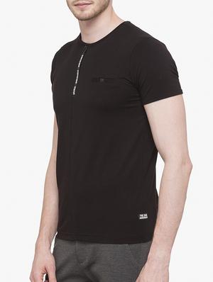 black cotton pocket t-shirt - 14891827 - Standard Image - 2