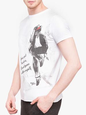 white cotton front print tshirt - 14891860 - Standard Image - 2