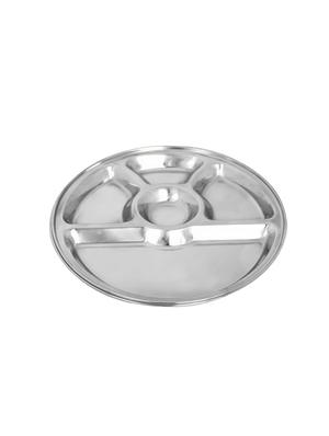Hazel steel 5 Compartment Dinner Plate, 2Pc - 14892351 - Standard Image - 2