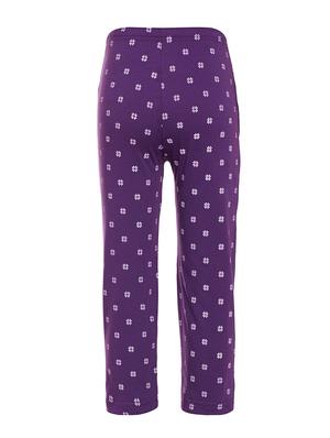 purple cotton blend pyjama - 14892369 - Standard Image - 2