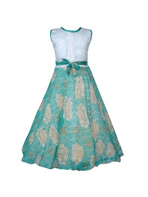 blue net party gown - 14893225 - Standard Image - 2
