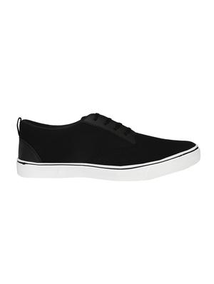 black canvas lace up sneaker - 14893354 - Standard Image - 2