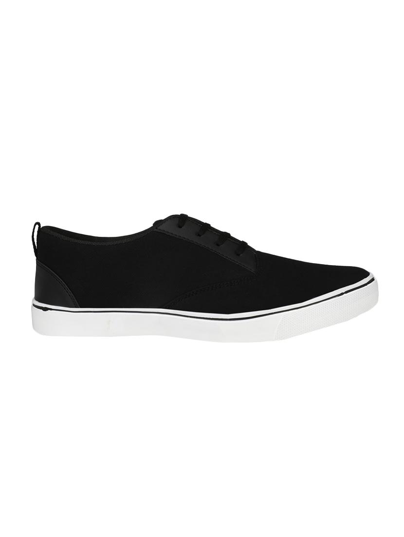 black canvas lace up sneaker - 14893354 - Zoom Image - 2