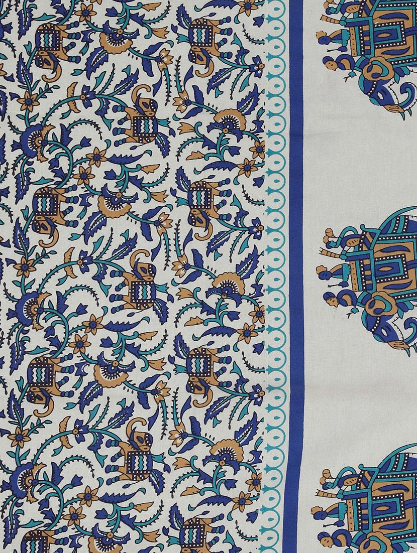 Ethnic Print Cotton Single Bedsheet - 14893403 - Zoom Image - 2