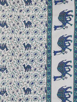 Ethnic Print Cotton Single Bedsheet - 14893411 - Standard Image - 2