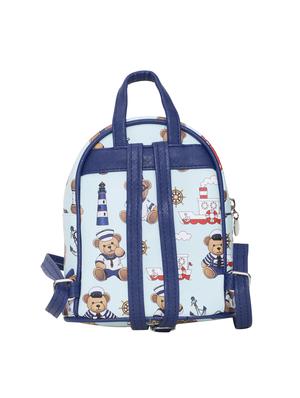 blue leatherette regular backpack - 14893457 - Standard Image - 2