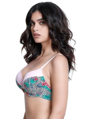 multi colored printed t-shirt bra - 14893634 - Standard Image - 2