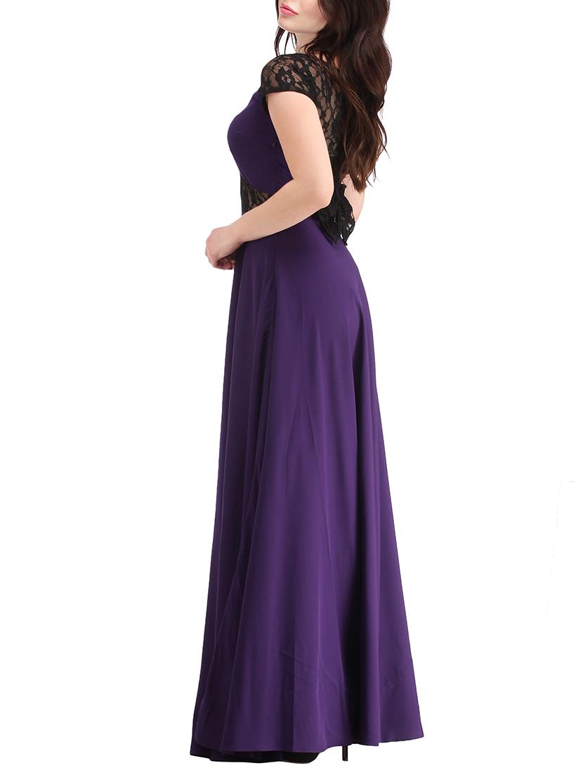 lace panel back bow gown - 14893752 - Zoom Image - 2