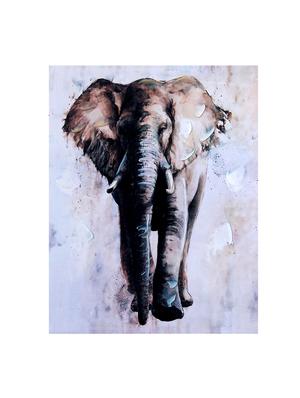 Canvas Elephant Portrait Wall Painting - 14893942 - Standard Image - 2