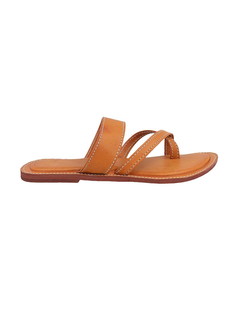 brown toe separator kolhapuri - 14894173 - Zoom Image - 2