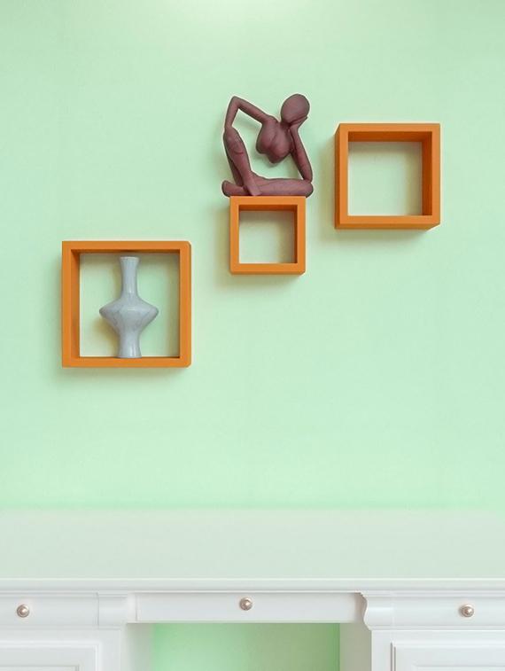 Wooden Nesting Square Wall Shelf Set of 3 - 14894304 - Zoom Image - 2