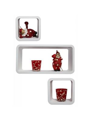 Decor Home Wall Shelf Set Of 2 Cube & 1 Rectangle Wall Rack Shelves - 14894340 - Standard Image - 2