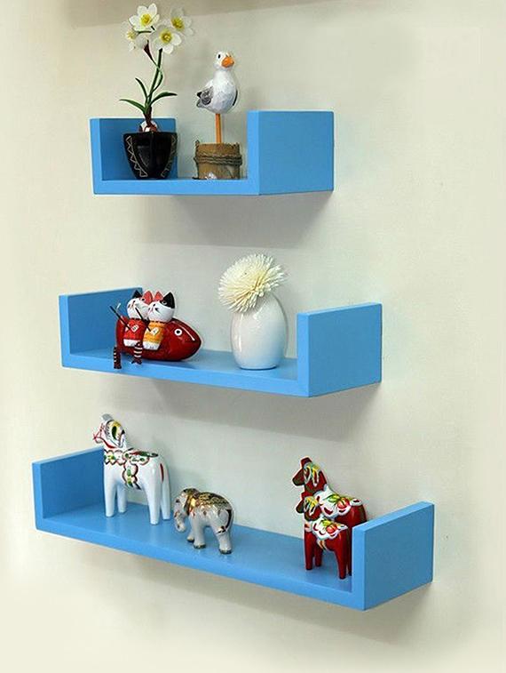 Set of 3 U Shape Wall Shelves - 14894376 - Zoom Image - 2