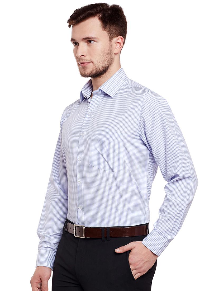 light blue cotton formal shirt - 14895498 - Zoom Image - 2