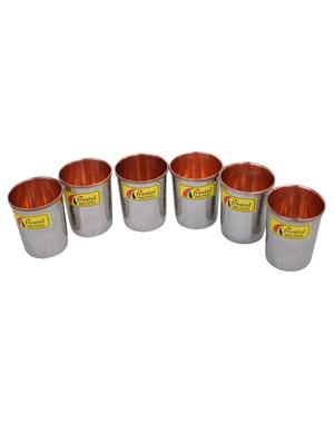 Copper Hammered Glasses (Set of 6) - 14895565 - Standard Image - 2