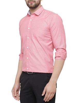 pink cotton formal shirt - 14895803 - Standard Image - 2