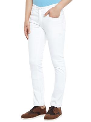 white denim plain jeans - 14896138 - Standard Image - 2