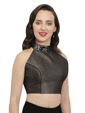 black silk embroidered blouse - 14896493 - Standard Image - 2