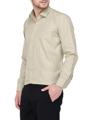 green cotton formal shirt - 14896729 - Standard Image - 2