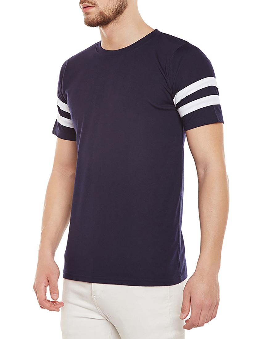 navy blue cotton t-shirt - 14896760 - Zoom Image - 2