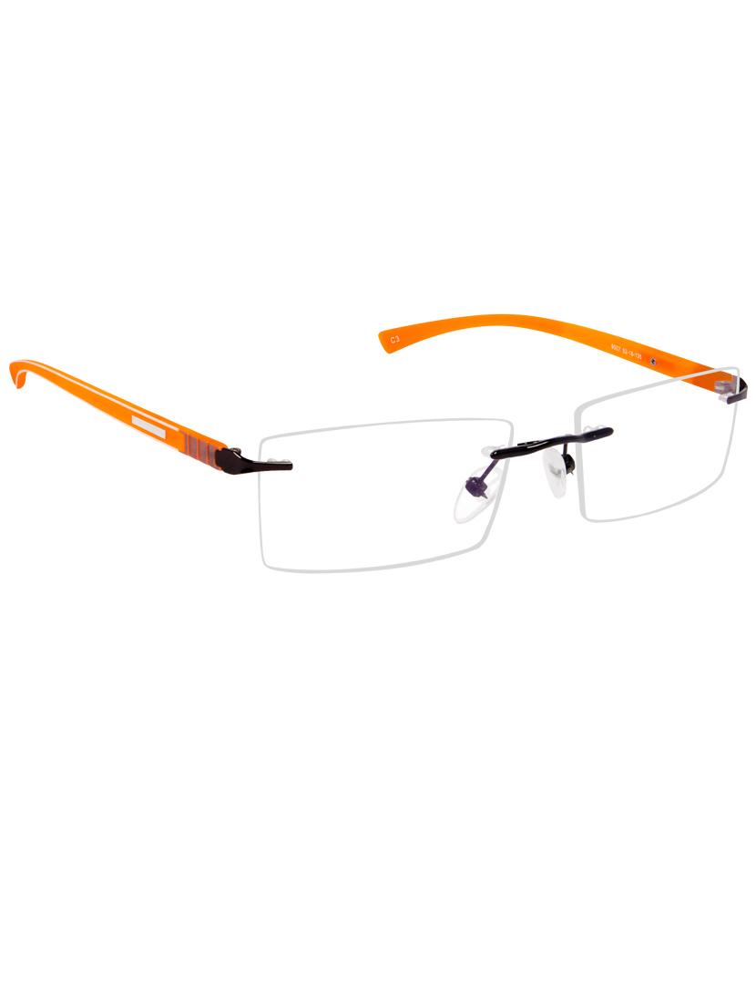 cardon gunmetal rectangular rimless eyeglass - 14898203 - Zoom Image - 2