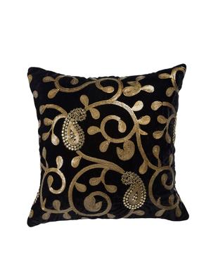 Black Set of 5 Cushion Covers - 14898867 - Standard Image - 2