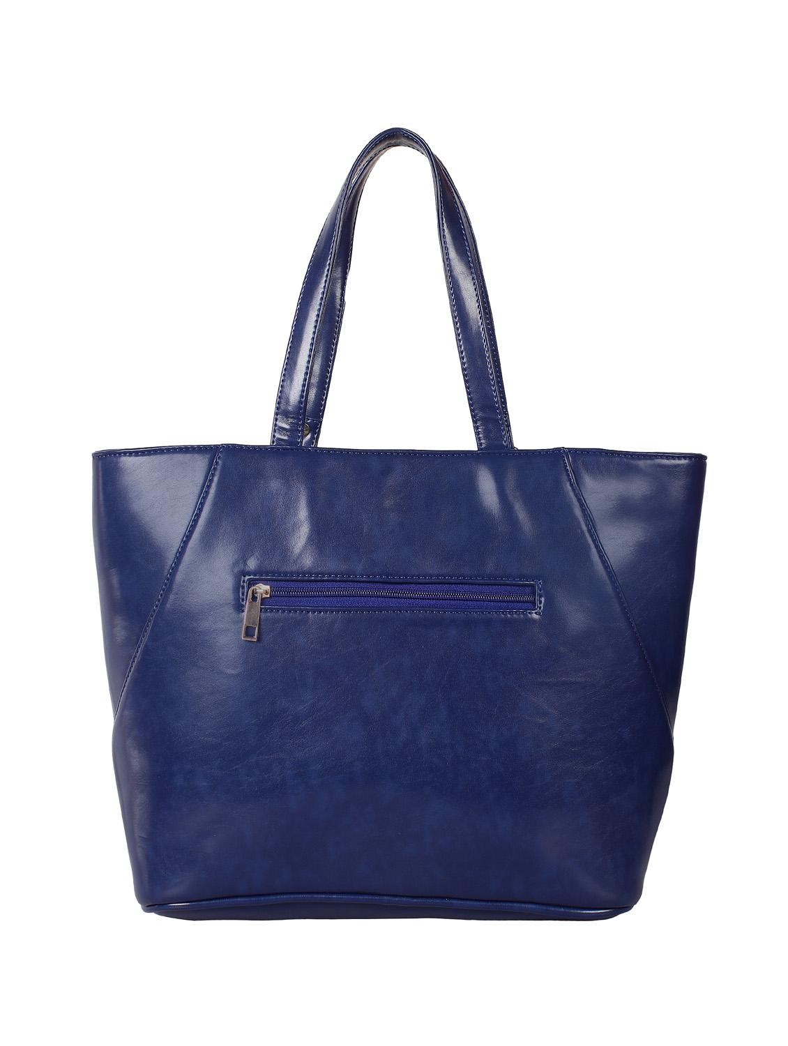 blue leatherette regular handbag - 14900730 - Zoom Image - 2