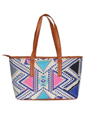 multi colored leatherette regular handbag - 14900740 - Standard Image - 2