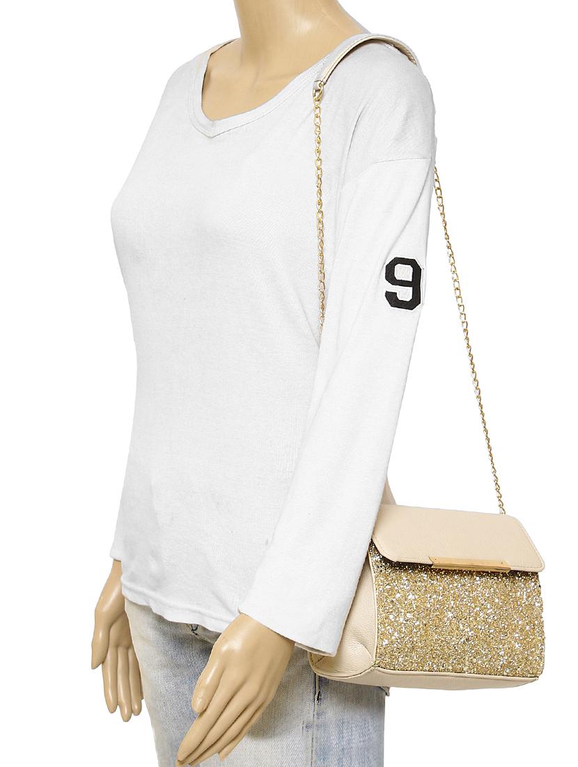 beige leatherette regular sling bag - 14900743 - Zoom Image - 5