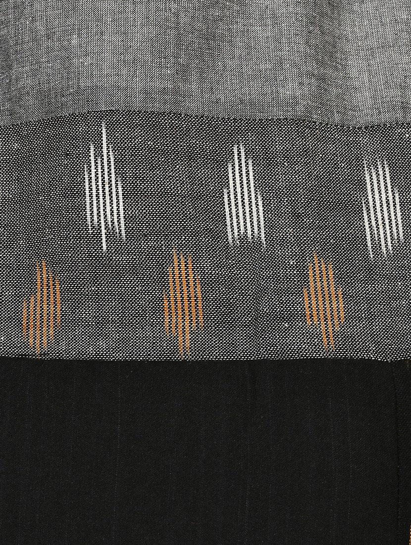 Indian Dobby grey cotton straight kurta - 14901717 - Zoom Image - 5
